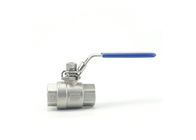 Robinet à tournant sphérique hydraulique de l'eau de fil de Bsp 1/2 » matériel de l'acier inoxydable 304 316