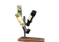 Support industriel de vin de support de vin de bouteille du tuyau 4 pour barre de cuisine/à la maison
