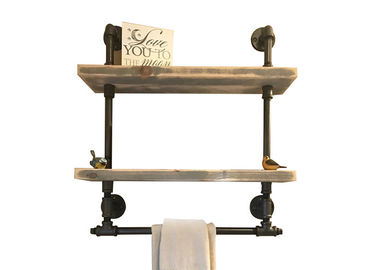 Fonte malléable noire support de serviette industriel fileté de tuyau de bride de plancher/1 pouce