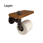 Bride industrielle de plancher de toilette de support de papier hygiénique de tuyau de style décoratif de cru