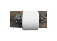 Support de papier hygiénique industriel de tuyau de fer de bride noire de plancher 3/4 pouce ISO9001
