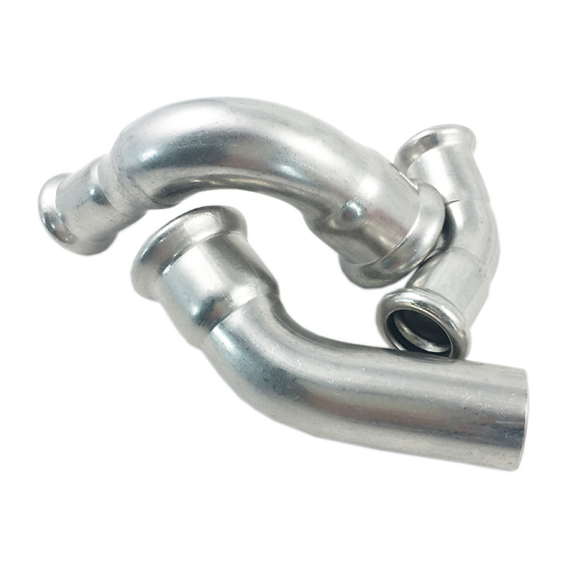 Compression d'ajustement de la poussée SS304 DIN 2615 coude de 45 degrés